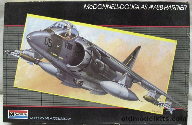 Monogram 1/48 AV-8B Harrier, 5448 plastic model kit